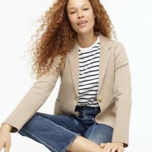 J.Crew Camille Shrunken Sweater Blazer NWT